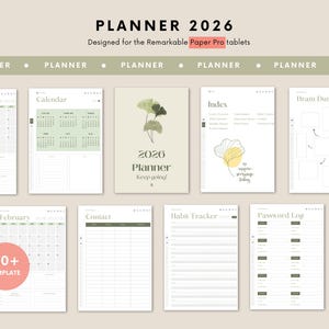 Ultimate Planner 2026 suitable for reMarkable Paper Pro, digital planner 2026, template: your ultimate daily & weekly organizer