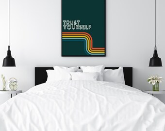 Trust Yourself quote/self love/affirmation print/positive quote