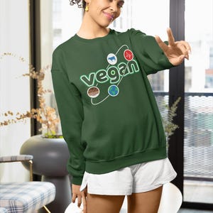 Vegan Revolution Unisex Sweatshirt Herbivore Clothing Plant Based Lifestyle Apparel