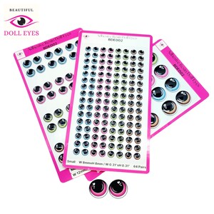 Adhesive Resin Expressive Doll Eyes for Clay, Felt, Fabric & Fashion Dolls | BDE002 - Multiple Sizes Available
