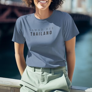 Sawad Dee Thailand T-Shirt, Vintage T-Shirt, Bangkok Reise Shirt, thailändische Kultur Top, Souvenir Geschenk