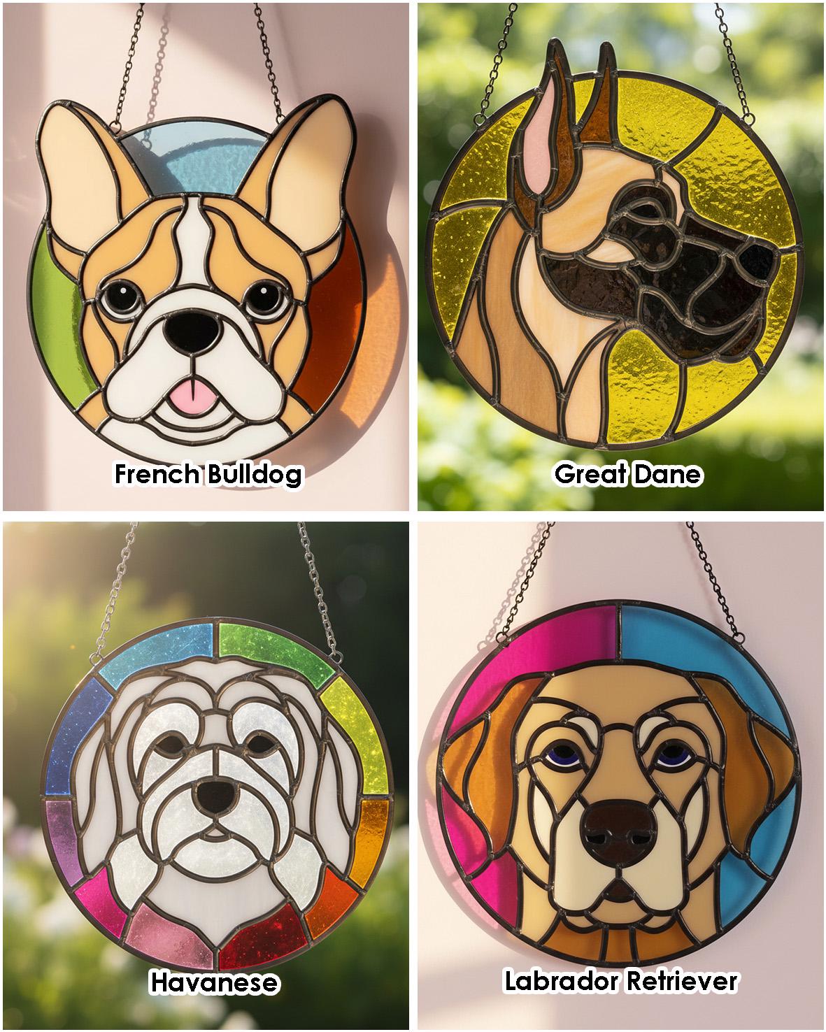 Stained Glass Dog Patterns