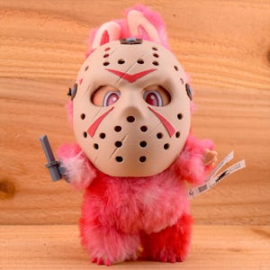 Jason Hockey Mask with Knife for Labubu Cosplay