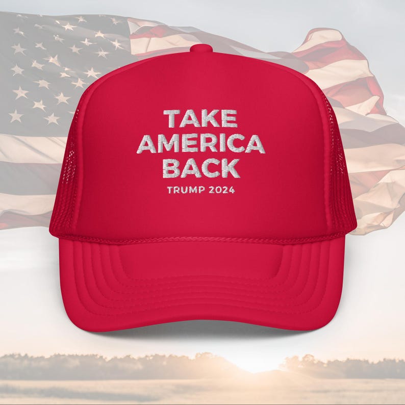 Take America Back Hat Trump 2024 Trucker Hat Make America Great Again Trump for President Gifts for Dad Republican Merch Gift Patriotic Cap