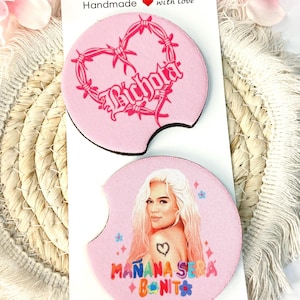 Karol G Bichota Car Coasters - Set of 2 - Mañana Sera Bonita