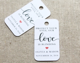 Protect Your Eyes Tags | Sunglasses Tags | Wedding Favors | Bridal Shower Favor | Sunglasses Favor | Favor Tags | Bright Future Tags (014)