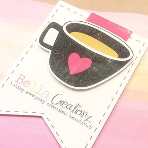 Coffe Cup Magnetic Bookmark - Planner Clip