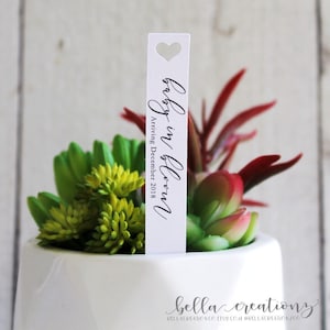 Baby In Bloom Succulent Tags | Succulent Stake | Baby Shower Favors | Baby Sprinkle Favors | Favor Tags | Gift Tags | Succulent Favor (S008)