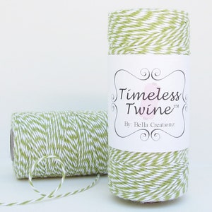 Olive Green Bakers Twine by Timeless Twine Goes GREAT with Stampin Up Old Olive image 2