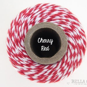 Spago da fornaio rosso ciliegia di Timeless Twine - 1 bobina (160 iarde)