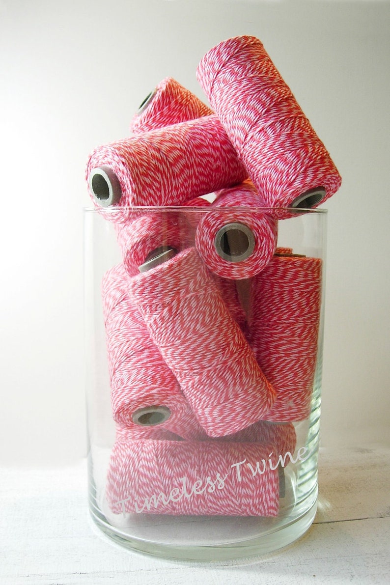 Valentine's Day Bakers Twine by Timeless Twine Strawberry Cupcake Valentine's Twine image 4