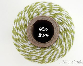 SALE - Olive Green Bakers Twine by Timeless Twine - Goes GREAT with Stampin Up Old Olive