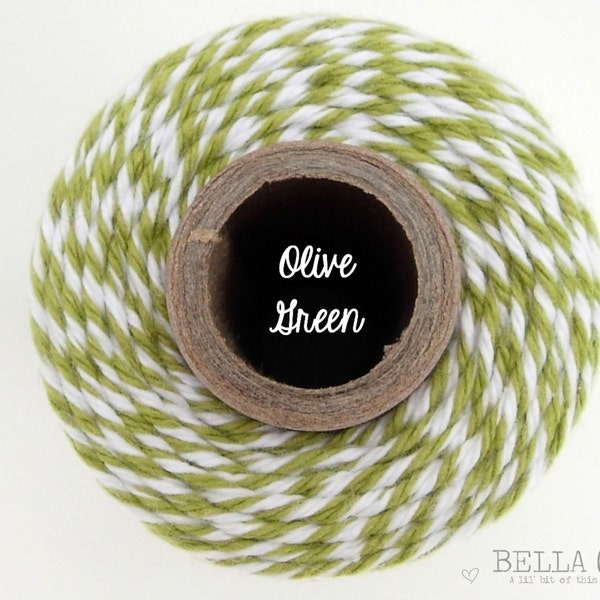 Olive Green Bakers Twine par Timeless Twine - Goes GREAT avec Stampin Up Old Olive