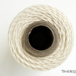 SALE Natural White Twine by Timeless Twine 1 Spool 160 Yards image 1