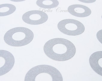 Gray Circle Reinforcement Stickers