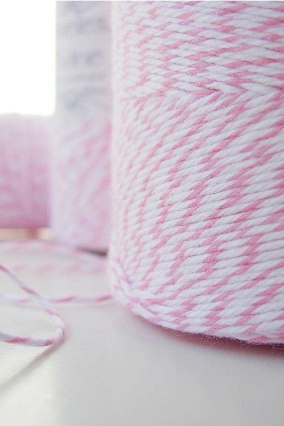 PINK Twine Bubble Gum Pink Bakers Twine by Timeless Twine 