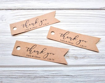 Etiquetas de agradecimiento / Etiquetas de agradecimiento para regalos / Regalos de boda / Regalos de despedida de soltera / Regalos de baby shower / Etiquetas de regalo l Etiquetas personalizadas (019)