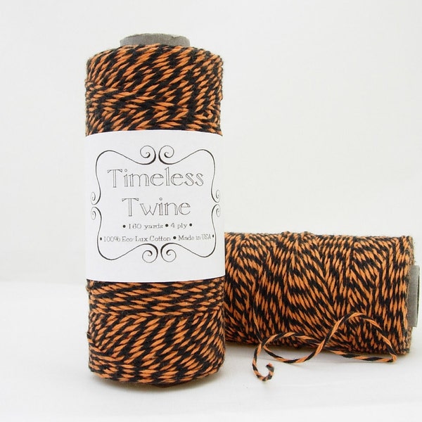 Only 6 left.......The Original Halloween Bakers Twine-  Orange Licorice Timeless Twine - LIMITED EDITION