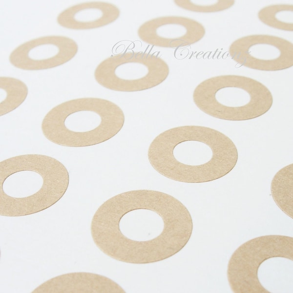 Kraft Circle Reinforcement Stickers