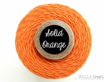 Hilo de panadero de color naranja sólido de Timeless Twine