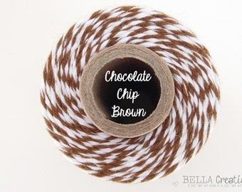 May include: A roll of brown and white baker's twine with the label "Chocolate Chip Brown".