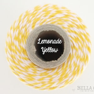 Spago da fornaio giallo limonata di Timeless Twine