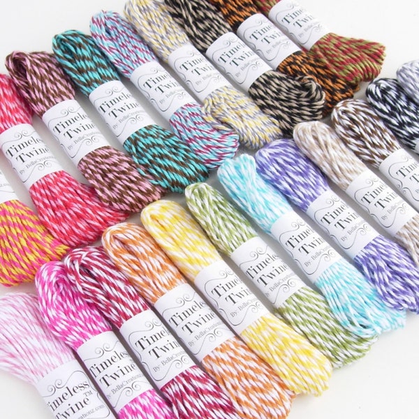 Bakers Twine par Timeless Twine - 10 yd Single Bundles