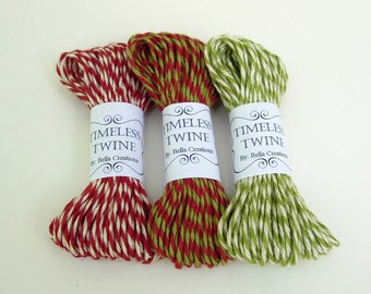 Confezione di spago natalizio Bakers Twine di Timeless Twine