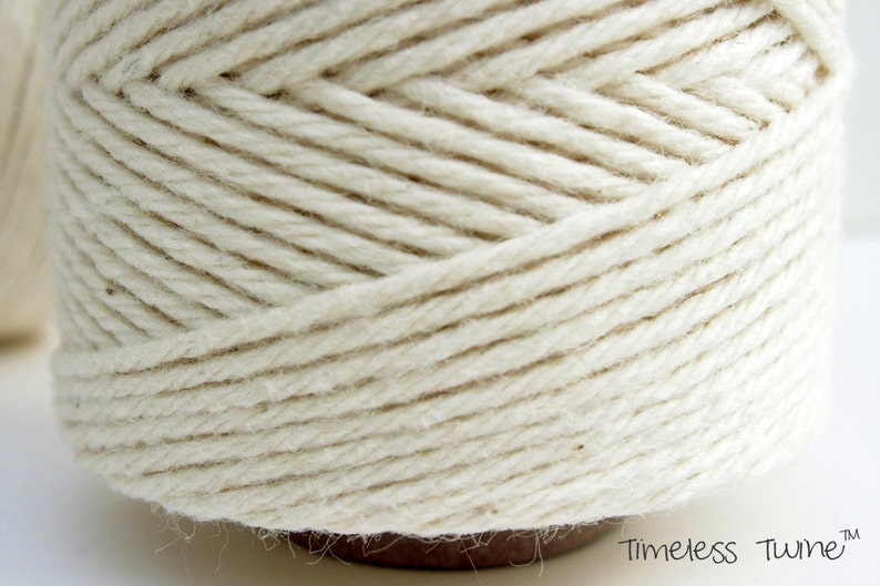 SALE Natural White Twine by Timeless Twine 1 Spool 160 Yards image 3