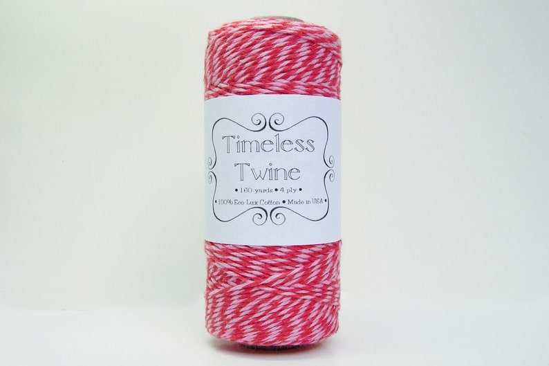 Valentine's Day Bakers Twine by Timeless Twine Strawberry Cupcake Valentine's Twine image 2