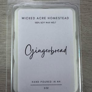 Gingerbread ~ 100% Soy wax melts