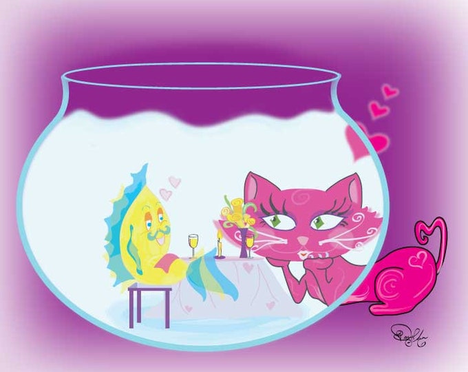 Featured listing image: KITTY and FISHY LOVE