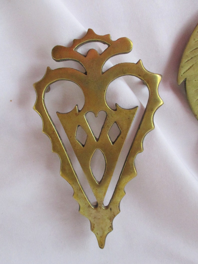 Vintage Brass Trivets Home and Living Vintage Collection Brass Etsy