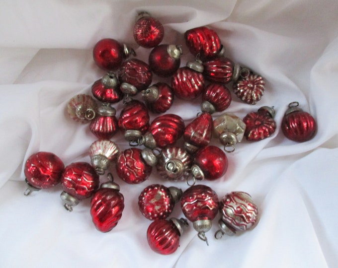 Vintage Reproduction Kugel Molded Glass Painted Over Silver Etsy