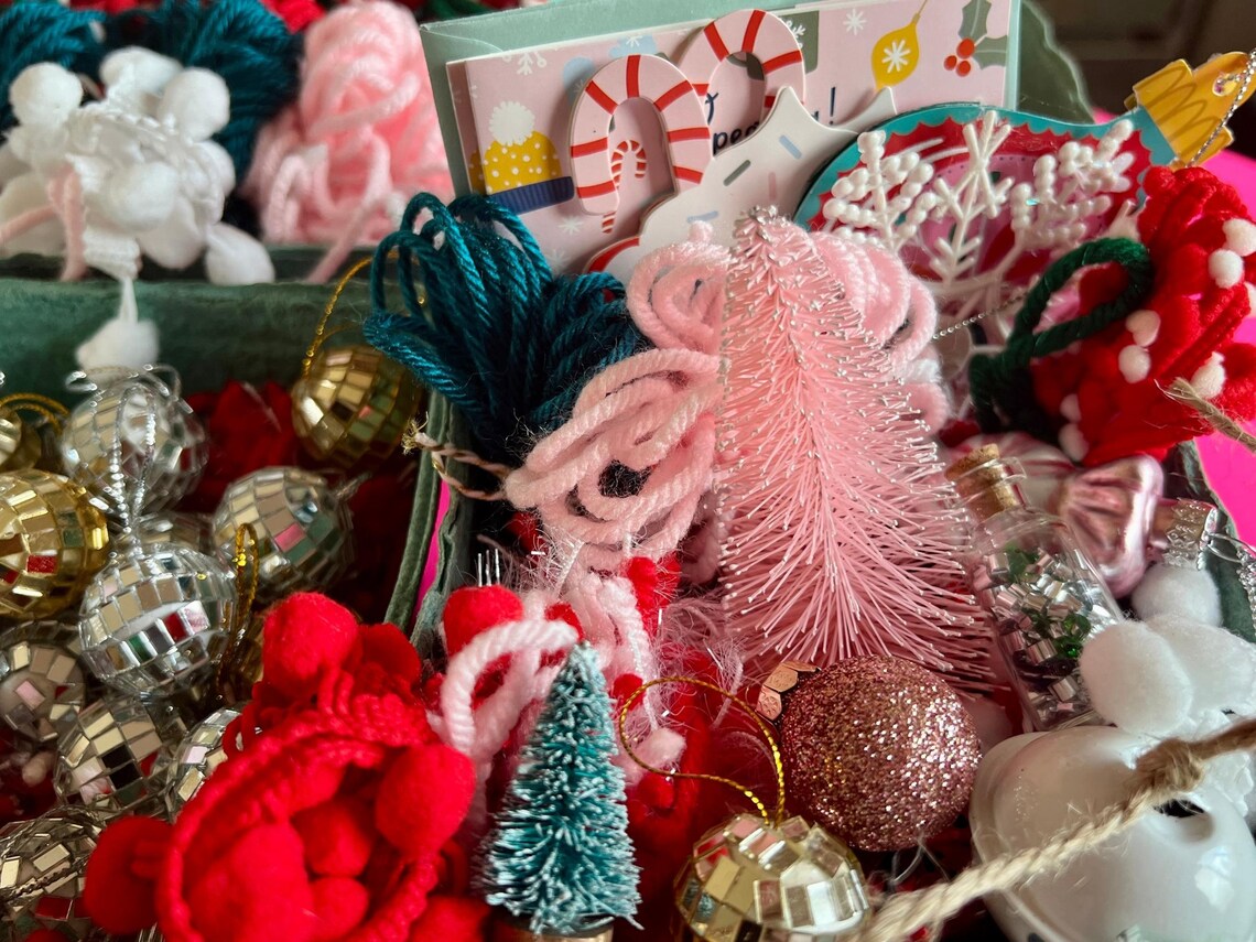 Curated Christmas Gift Wrapping Kit & Toppers Etsy