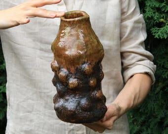 Handmade Ceramic Vase – Unique Sculptural Pottery Vase