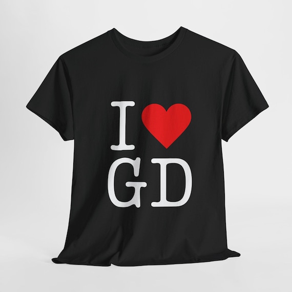 I Love GD G-dragon Shirt: Unisex Kpop Heart Graphic Tee - Etsy