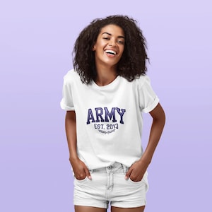 BTS Army Unisex Cotton Tee, BTS Shirt, Kpop Shirt, Gift for Kpop Fans, Casual Wear, Birthday Gift, Unisex Shirt