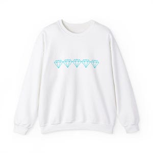 SHINee Diamond Unisex Crewneck Sweatshirt, Kpop Sweatshirt, Cozy Layering, Casual Wear, Gem Lover Gift, Birthday Present, Trendy Style