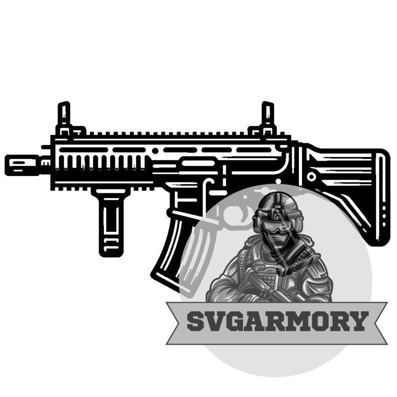 Semi Automatic Rifle SVG Bundle - Etsy