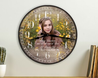 Custom Photo Clock: Personalized Wall Hanging, Family Keepsake