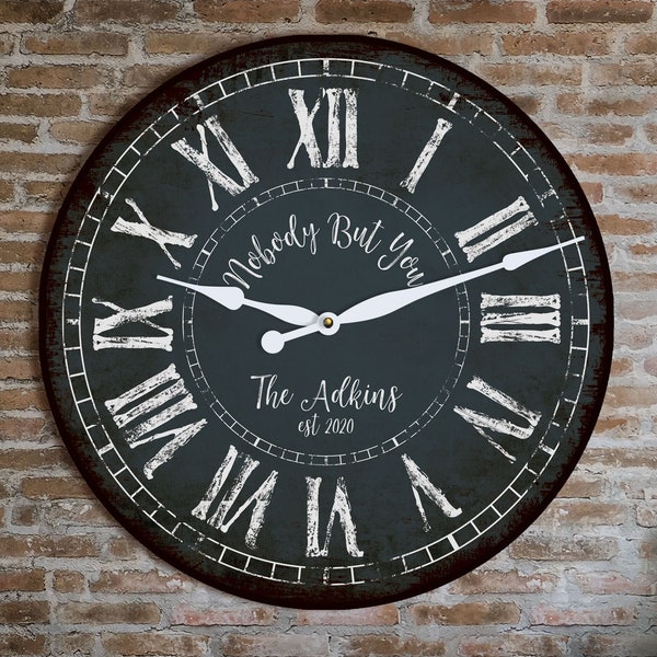 Large Wall Clock Farmhouse Etsy