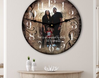 Personalized Photo Wall Clock: Custom Family Keepsake