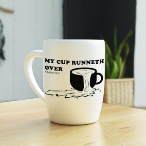 My Cup Runneth Over Psalm 23:5 | Png, Jpeg, Svg & Eps | Christian Art, Bible Verse Design, Faith Inspired Digital Downloads