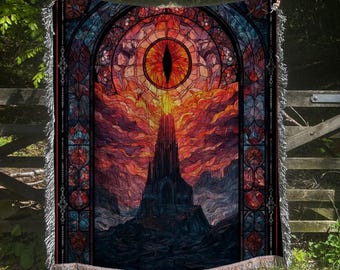 Manta de tapiz tejida Dark Lord – Manta de fantasía oscura