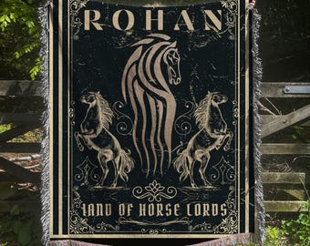 Horse Lords Woven Blanket Tapestry