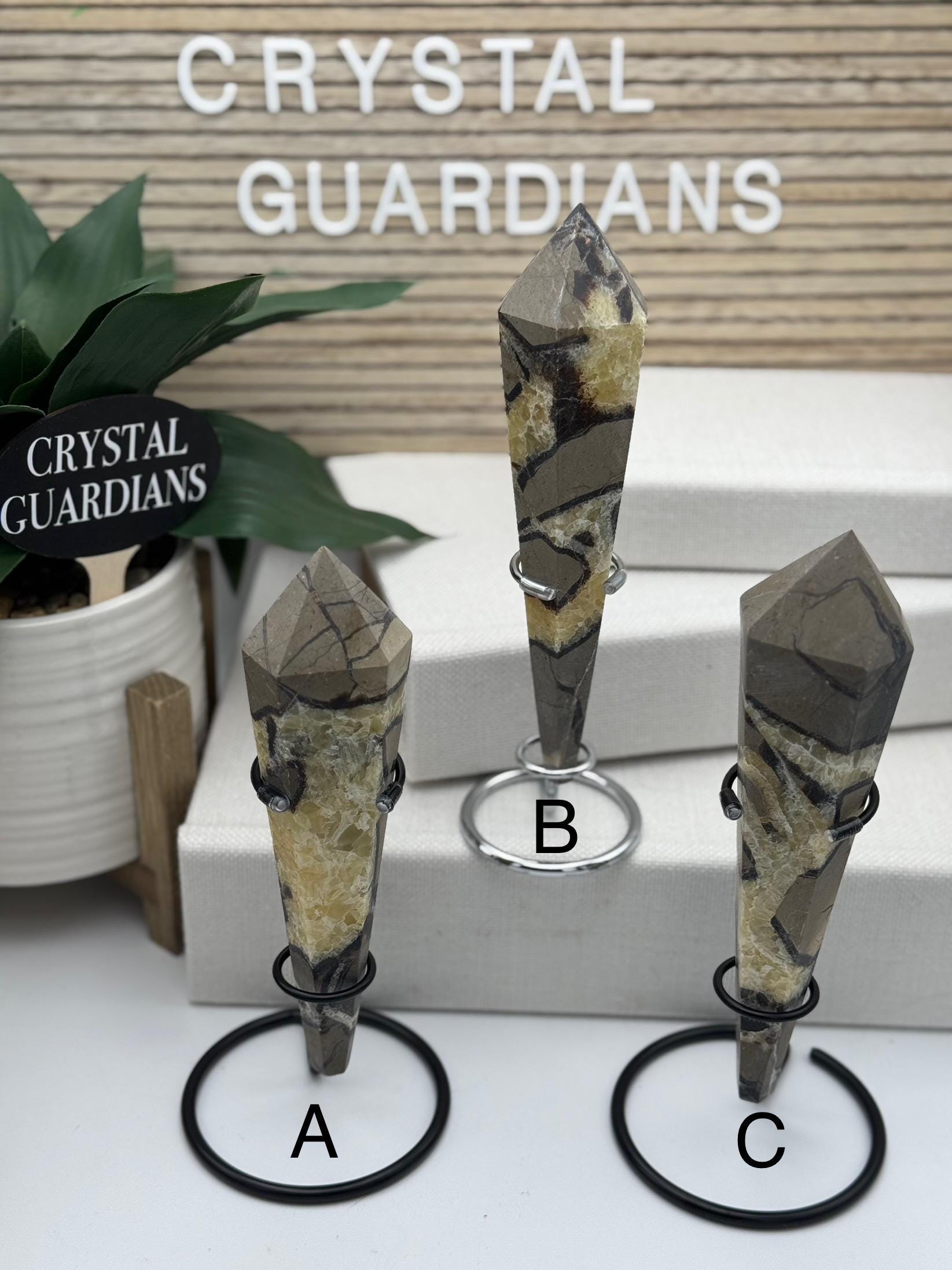 Septarian Wand – A Crystal of Connection Transformation