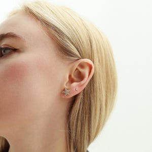 Starburst CZ Stud Earrings