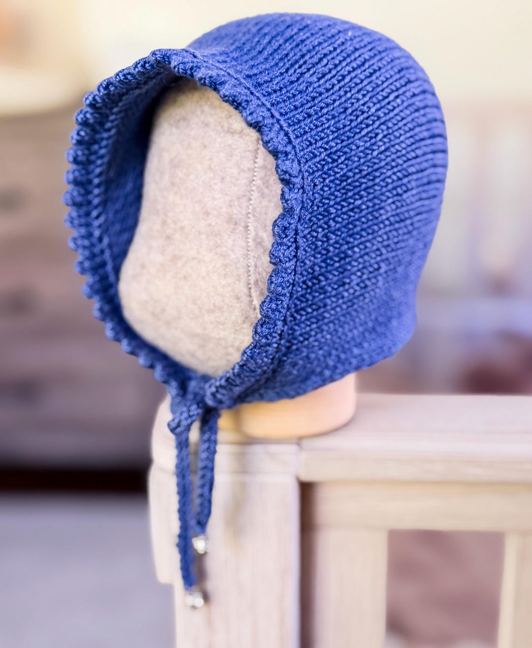 Handmade Knit Baby Bonnet | Extra Fine Merino Wool, Silk, Cashmere W ...