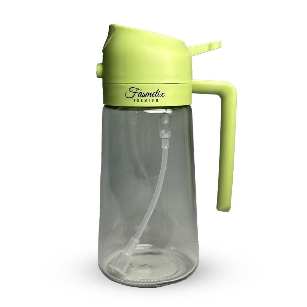 2 in 1 Oil Dispenser Bottle, Oil Sprayer & Pourer for Cooking
